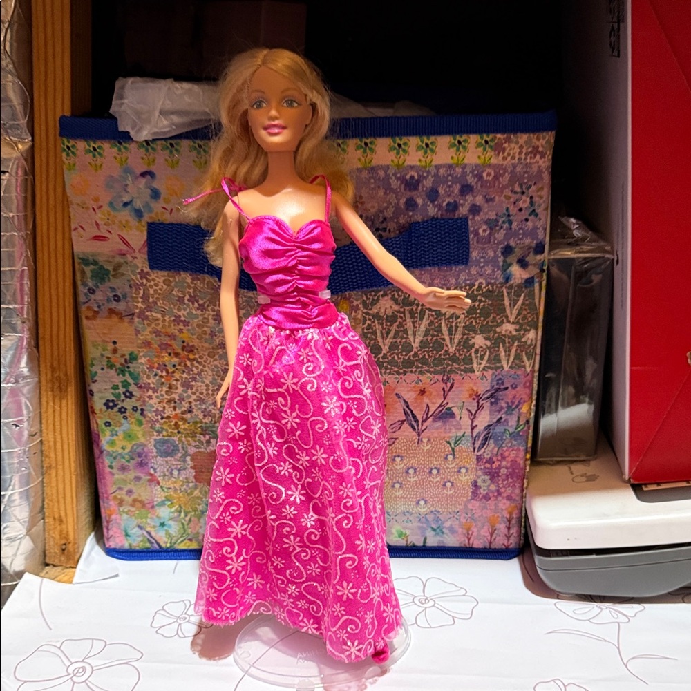 Barbie Doll in Pink Dress